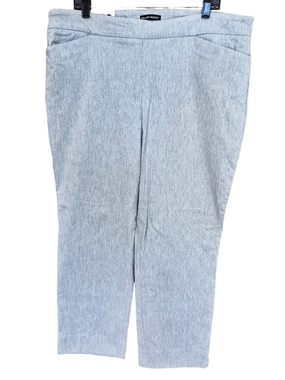 NWT Hilary Radley Gray Slim Leg Pull On Pants XXL Stretch Career Pants
